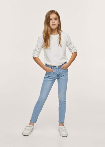 MANGO KIDS Skinny Džíny – modrá