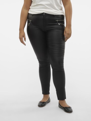 Vero Moda Curve Regular Pants 'SEVEN' in Black: front