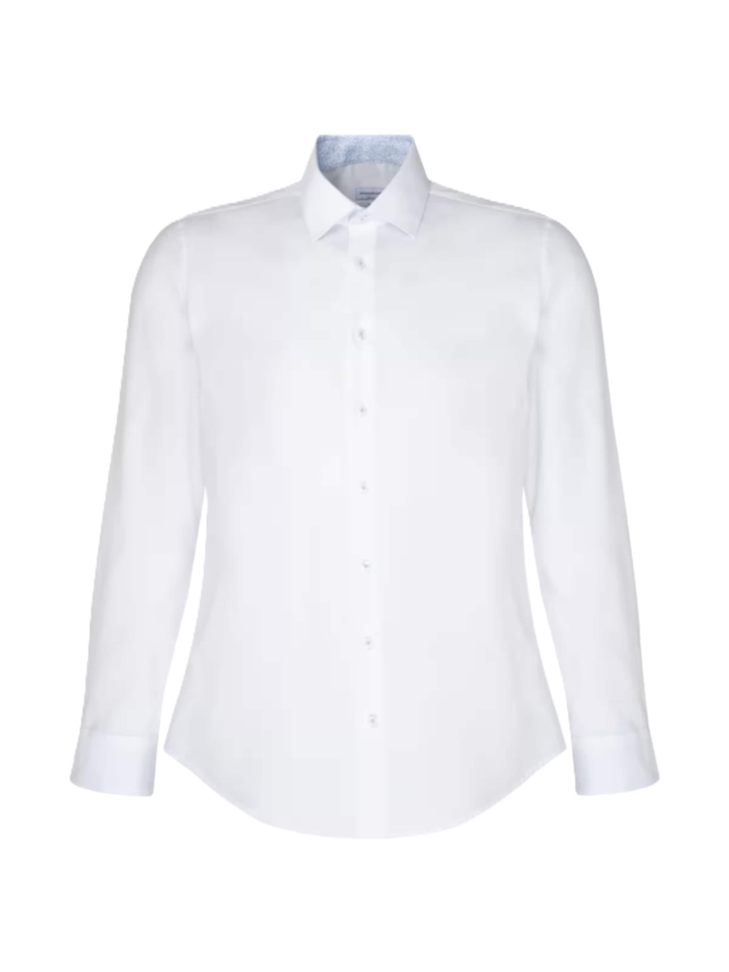 SEIDENSTICKER - Slim Fit Camisa clássica em branco: frente