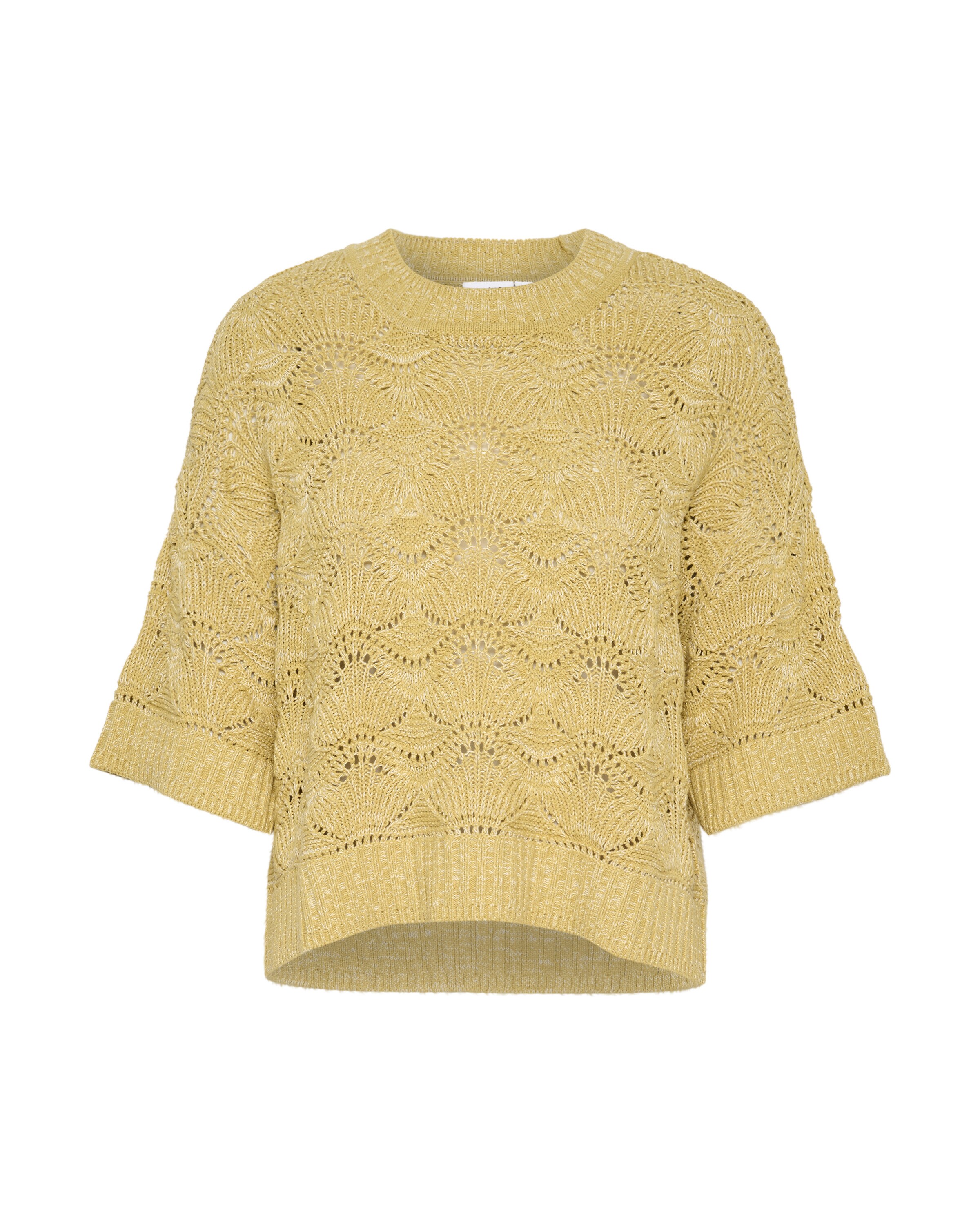 SAINT TROPEZ Oversized sweater 'SZJustine' in Yellow: front