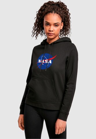 Merchcode Sweatshirt 'Nasa - Galaxy Space' in Zwart: voorkant