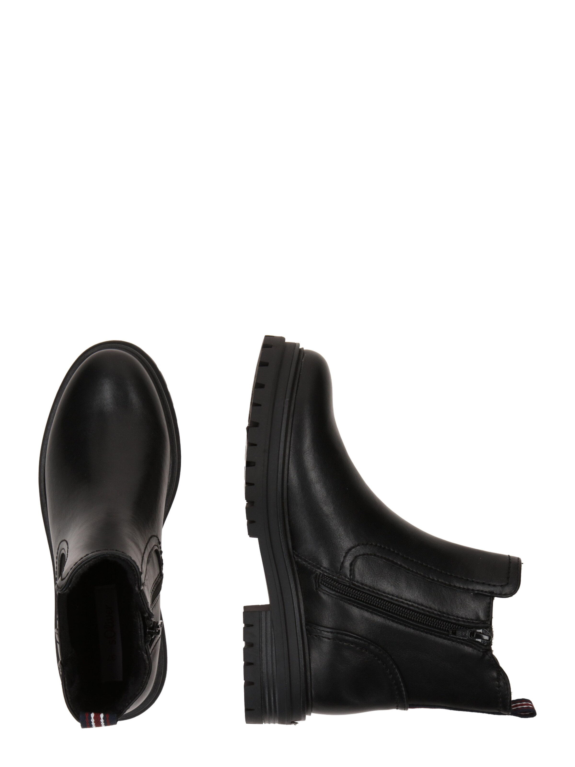 s.Oliver Stiefelette in Schwarz: Seite