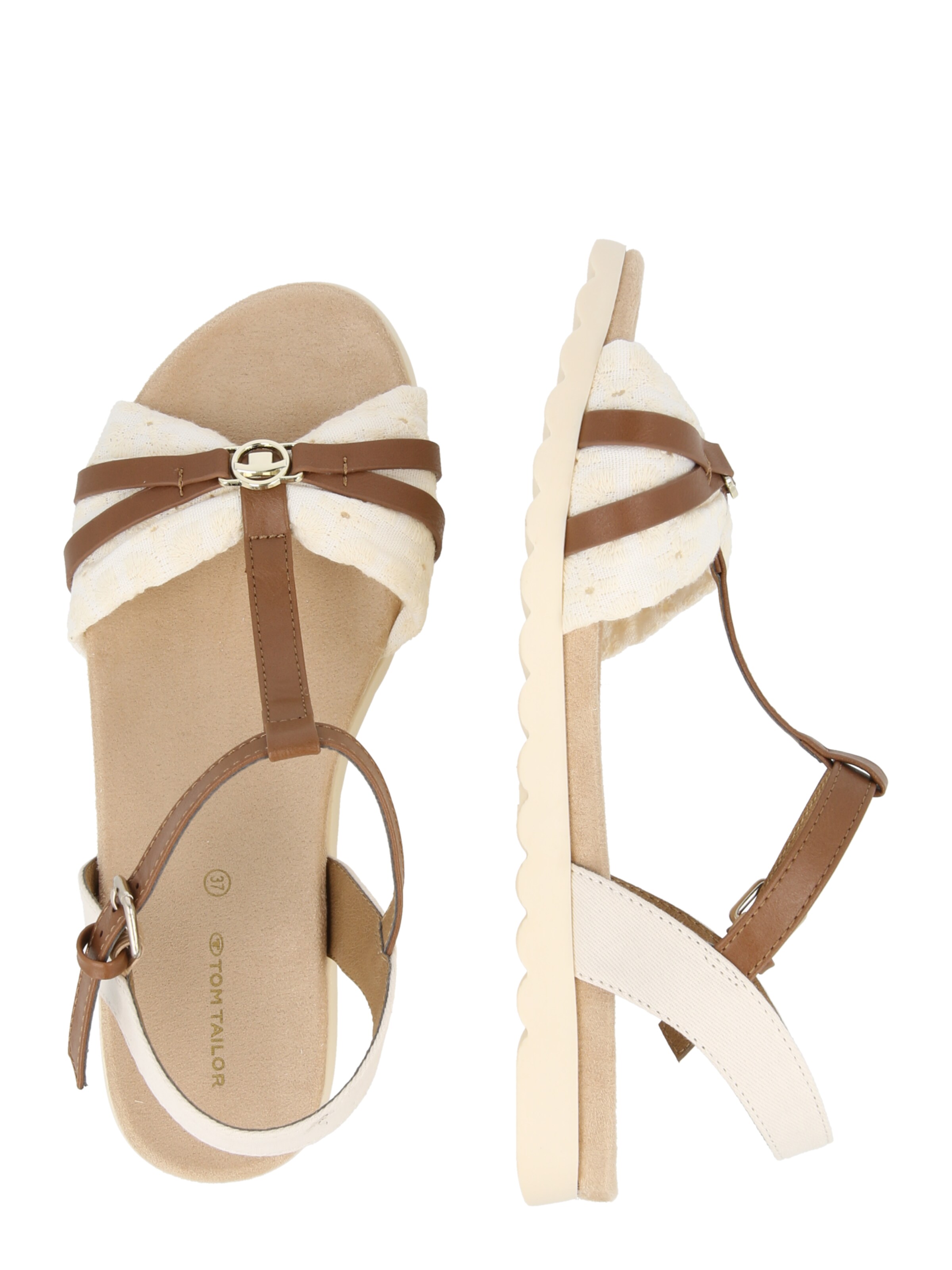 TOM TAILOR Strap Sandals in Beige