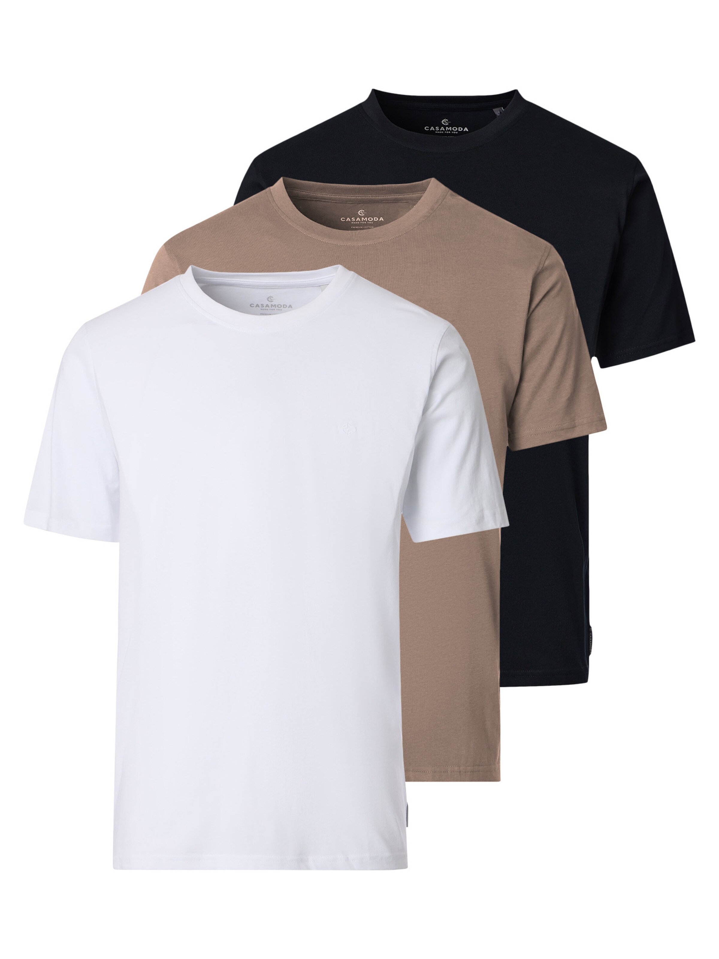 CASAMODA Shirt 'Basic'‌‌‌‌‌‌‌‌‌‌ in Beige: Vorderseite