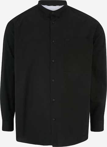 Calvin Klein Big & Tall - Regular Fit Camisa em preto: frente