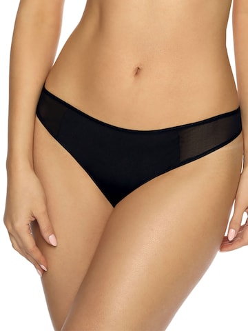 VIANIA Thong 'Sally' in Black: front