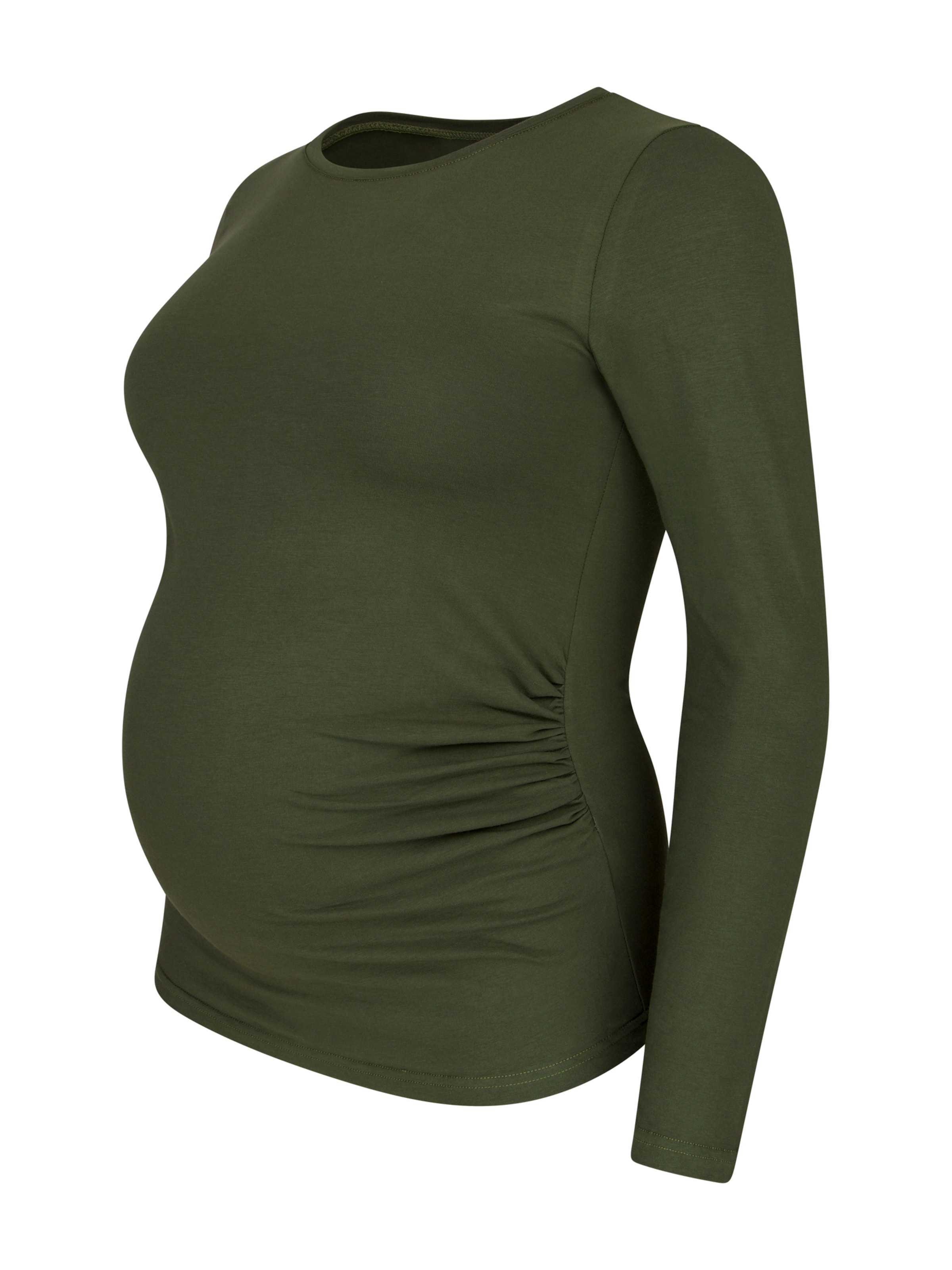 M.M.C. Shirt 'Langarm Basic Umstandsmode'‌‌‌‌‌‌ in Grau