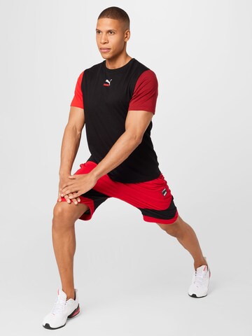 PUMA Loose fit Workout Pants in Red