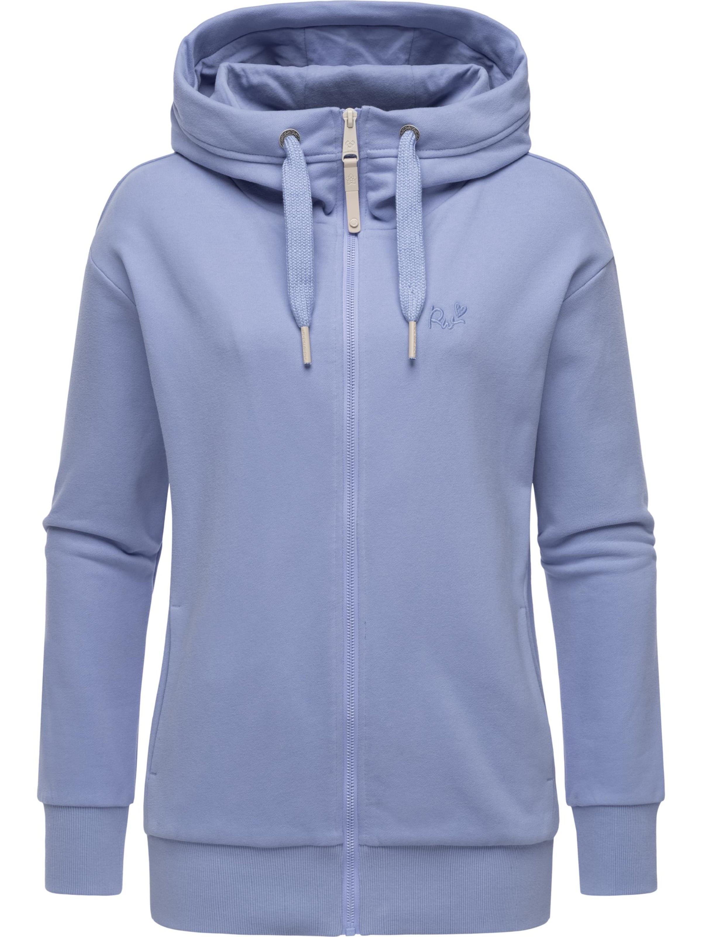 ADIDAS ORIGINALS Zip-Up Hoodie 'Essential' in Blue Denim