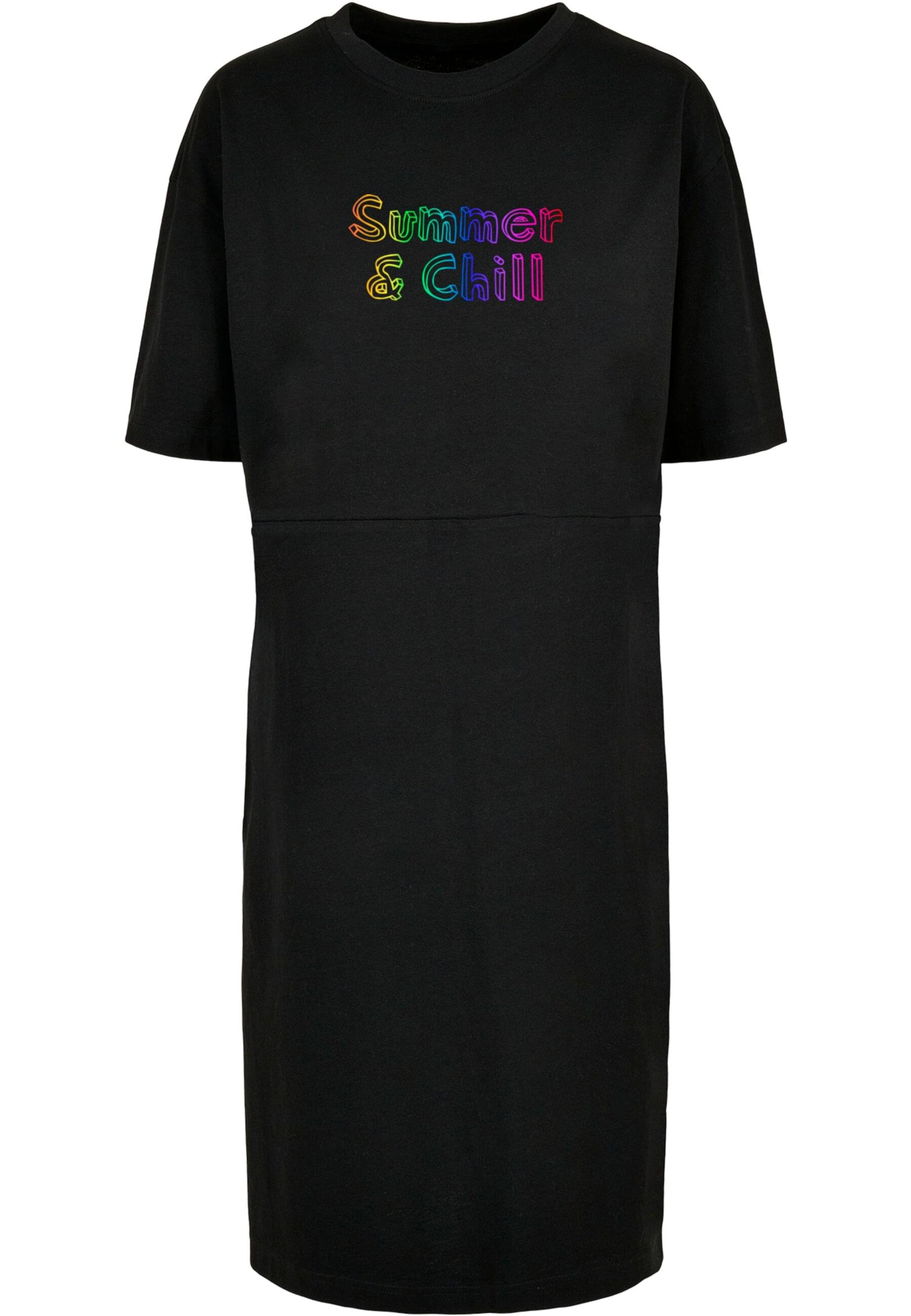 Merchcode Jurk ' Summer And Chill' in Zwart: voorkant