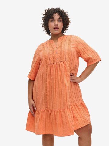 Zizzi Dress 'Gitte' in Orange: front