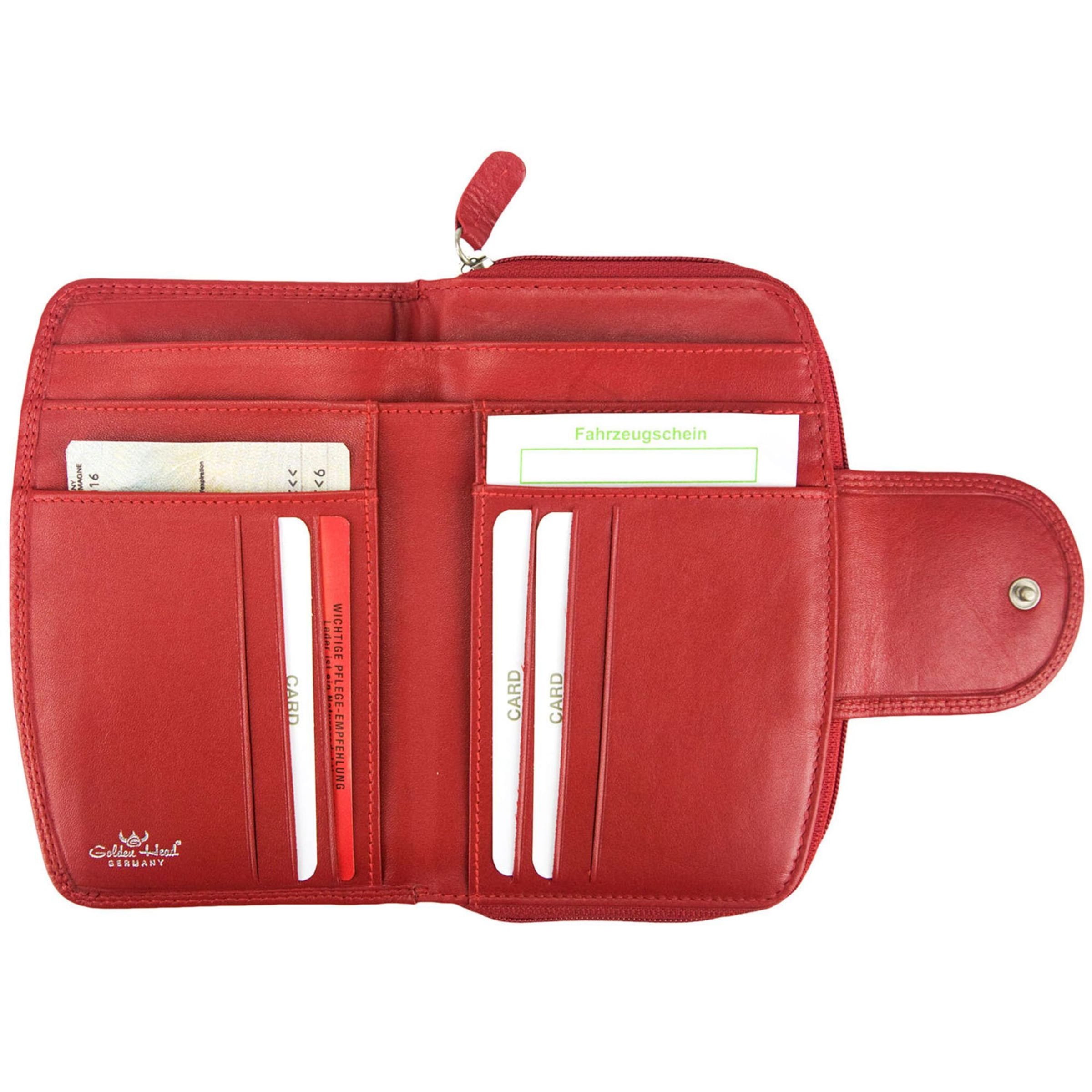 Porte-monnaies 'Polo' GOLDEN HEAD en rouge