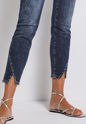 STREET ONE Slimfit Jeans in Blau