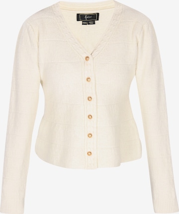 Cardigan faina en blanc : devant
