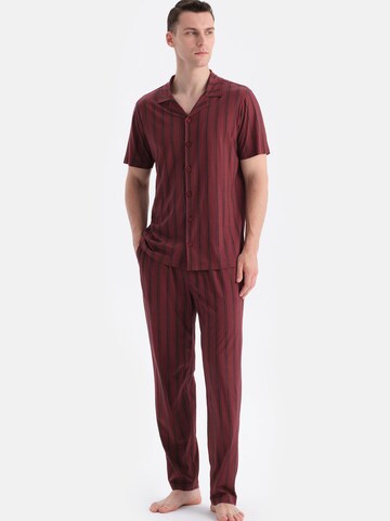 Dagi Dolga pižama | rdeča barva