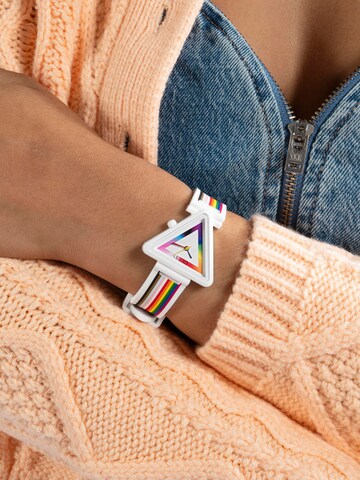 GUESS Analoog horloge 'FAME' in Gemengde kleuren