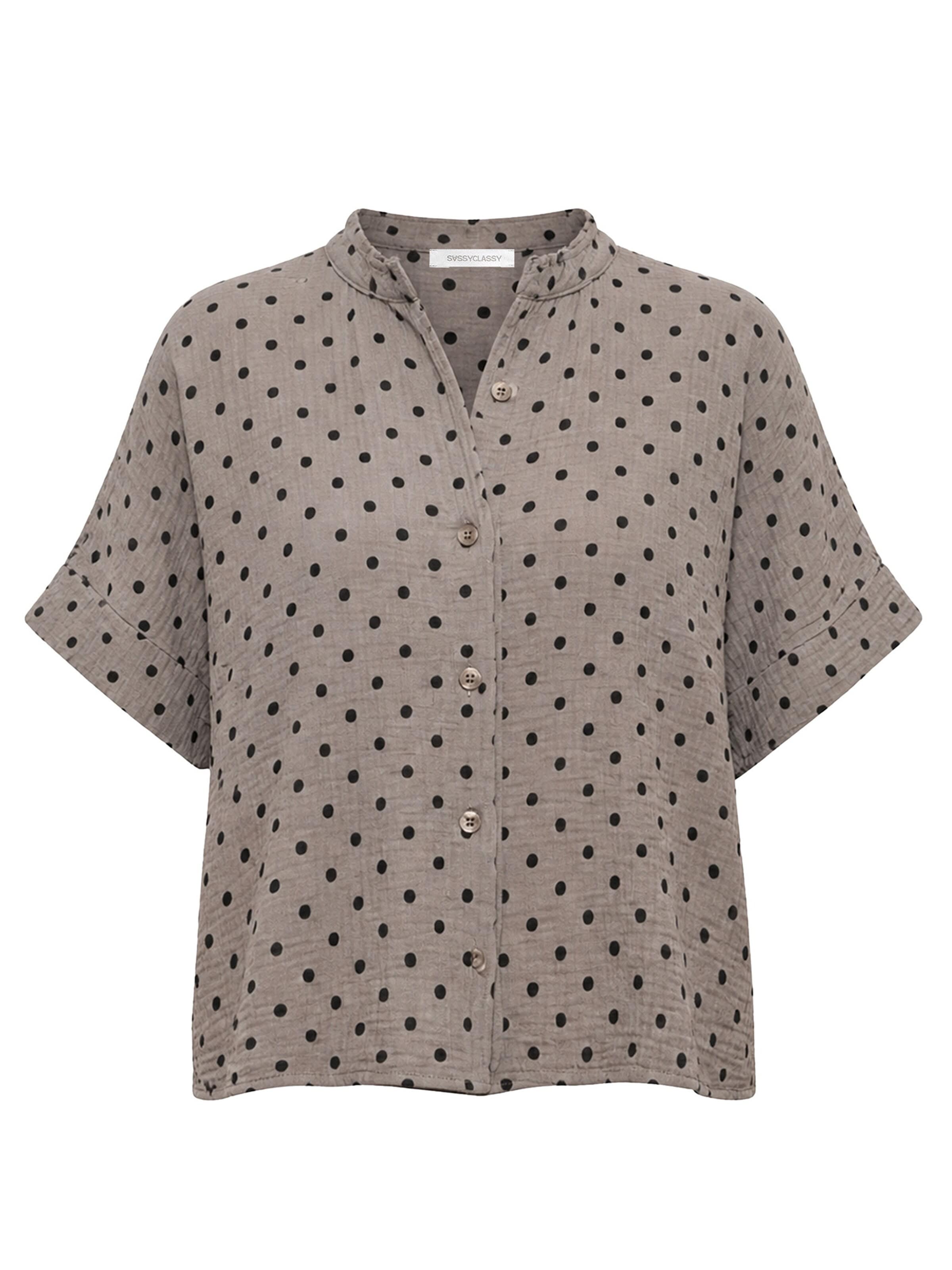 SASSYCLASSY Blouse in Grey: front