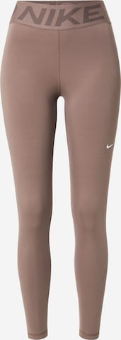 Pantaloni sportivi di NIKE in marrone: frontale