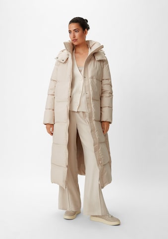 comma casual identity Winter Coat in Beige: front