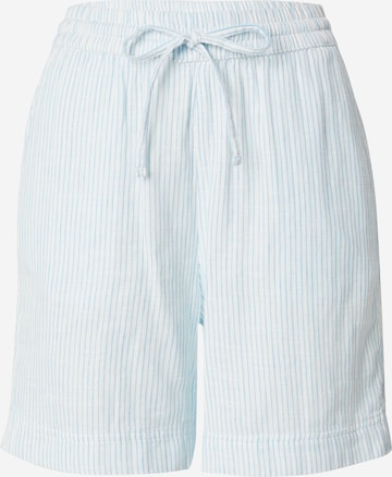 Regular Pantalon 'POSEY' KnowledgeCotton Apparel en bleu : devant