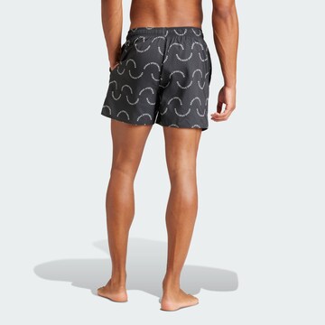 ADIDAS SPORTSWEAR Athletic Swim Trunks in Black