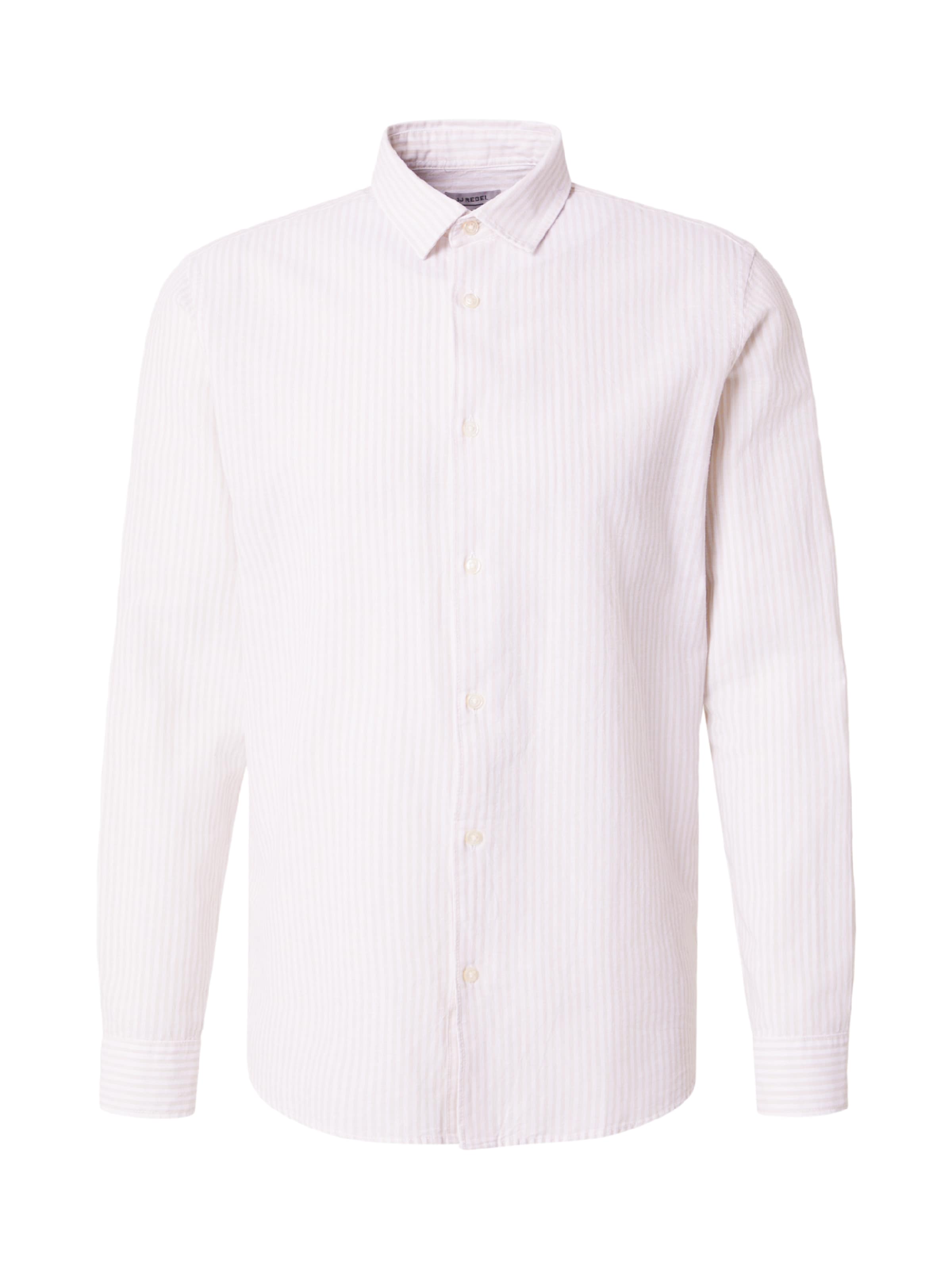 JJ Rebel Regular Fit Skjorte 'JREBMOSS' i beige: forside