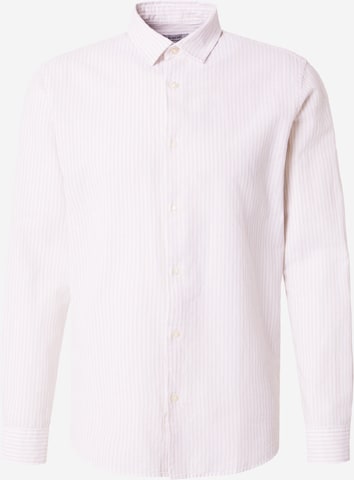 JJ Rebel Regular Fit Skjorte 'JREBMOSS' i beige: forside