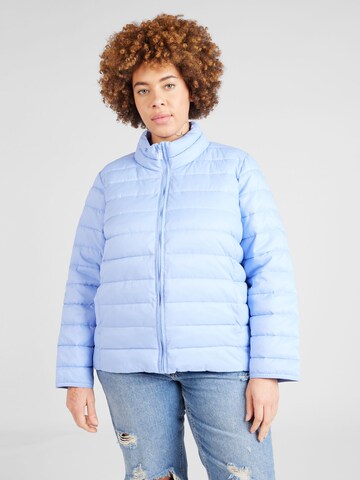 ONLY Carmakoma Between-Season Jacket 'TAHOE' in Blue: front