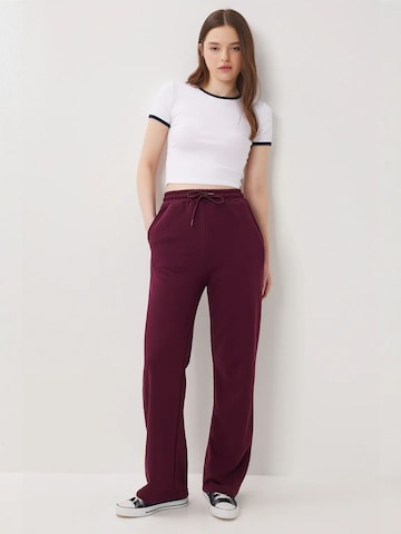 Wide leg Pantaloni sportivi di Happiness İstanbul in lilla