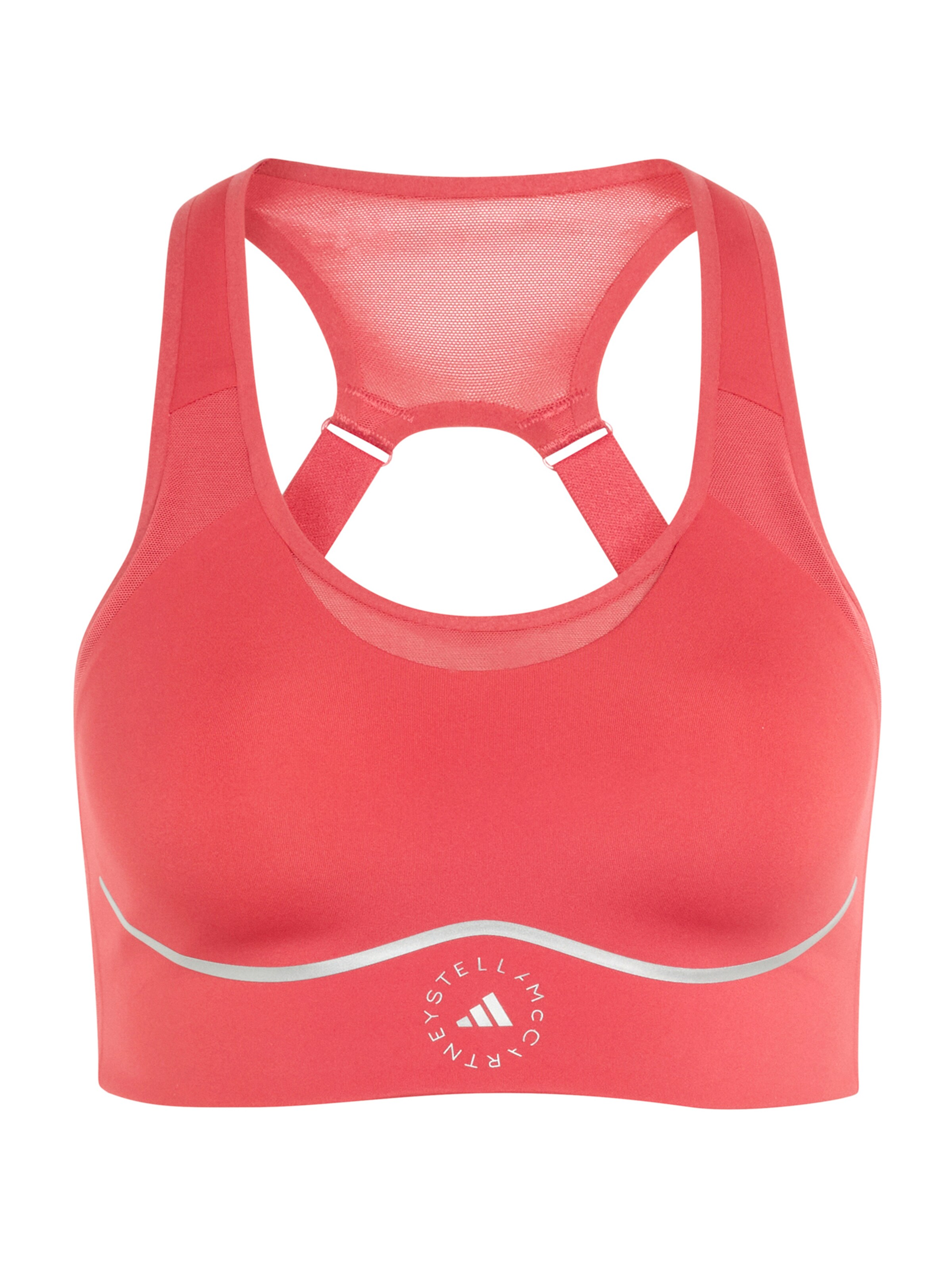 ADIDAS BY STELLA MCCARTNEY Бюстие Спортен сутиен в червено: отпред