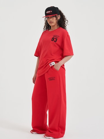 AND1 Zvonové kalhoty Kalhoty – červená