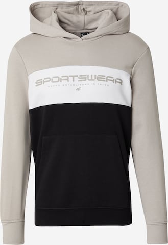 4F Sportovní mikina – šedá: přední strana