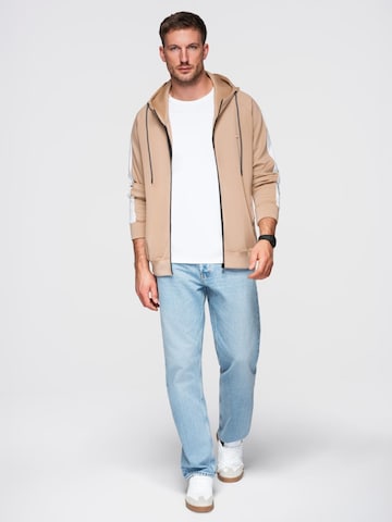 Ombre Sweatjacka i beige