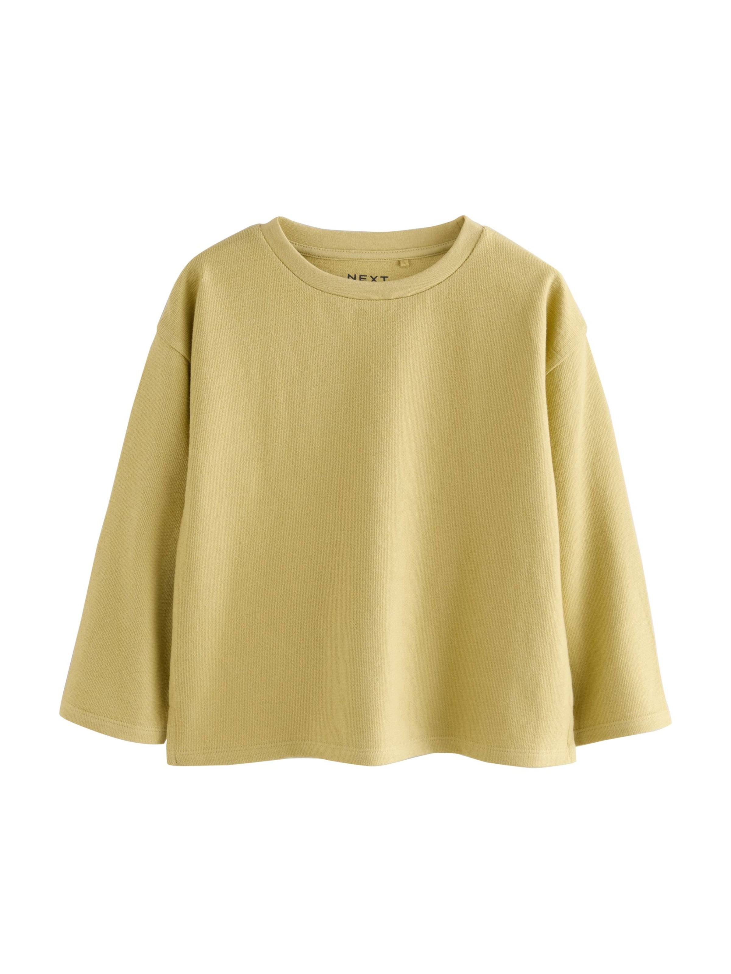 T-Shirt Next en jaune : devant