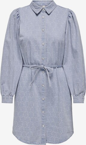 Robe-chemise 'ROCCO-ELIZA' ONLY en bleu : devant