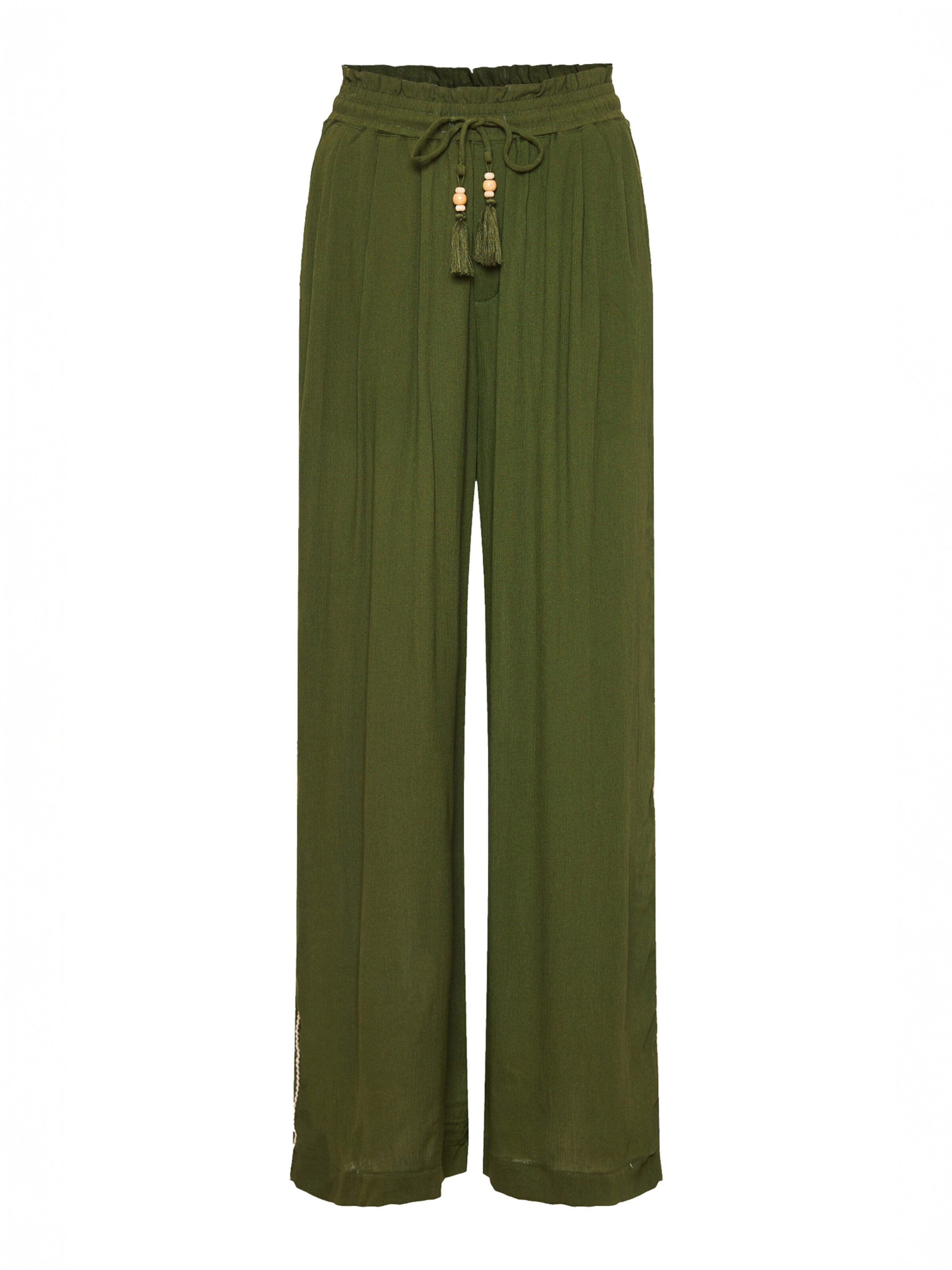 Funky Buddha Loosefit Nadrág - zöld: elől