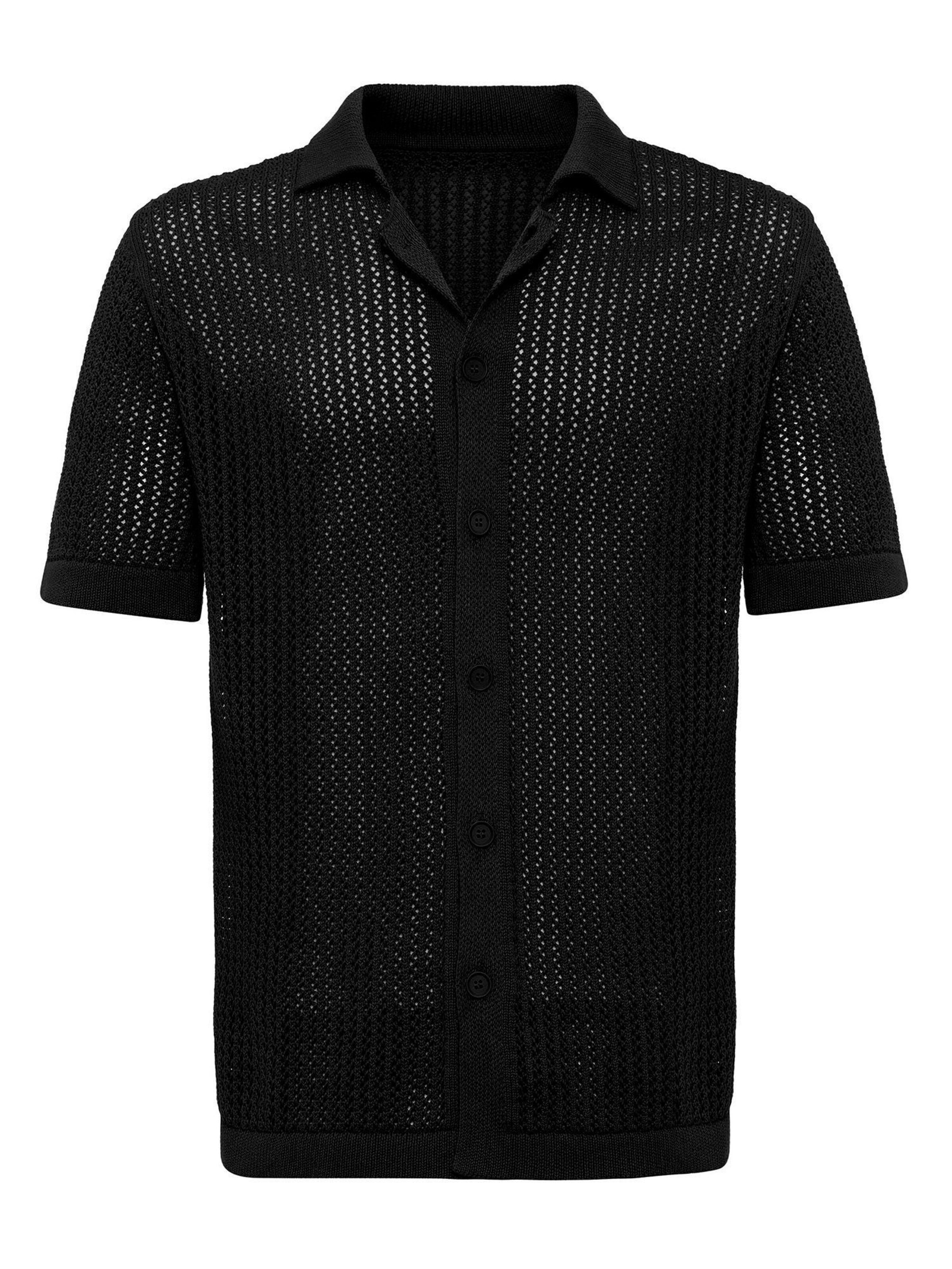 Antioch Button Up Shirt in Black: front