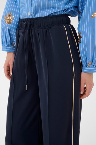 SAINT TROPEZ Wide leg Broek 'SueSZ' in Blauw