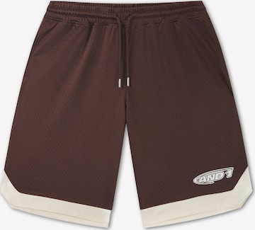 AND1 Regular Urheiluhousut 'Airtex' värissä ruskea: etupuoli