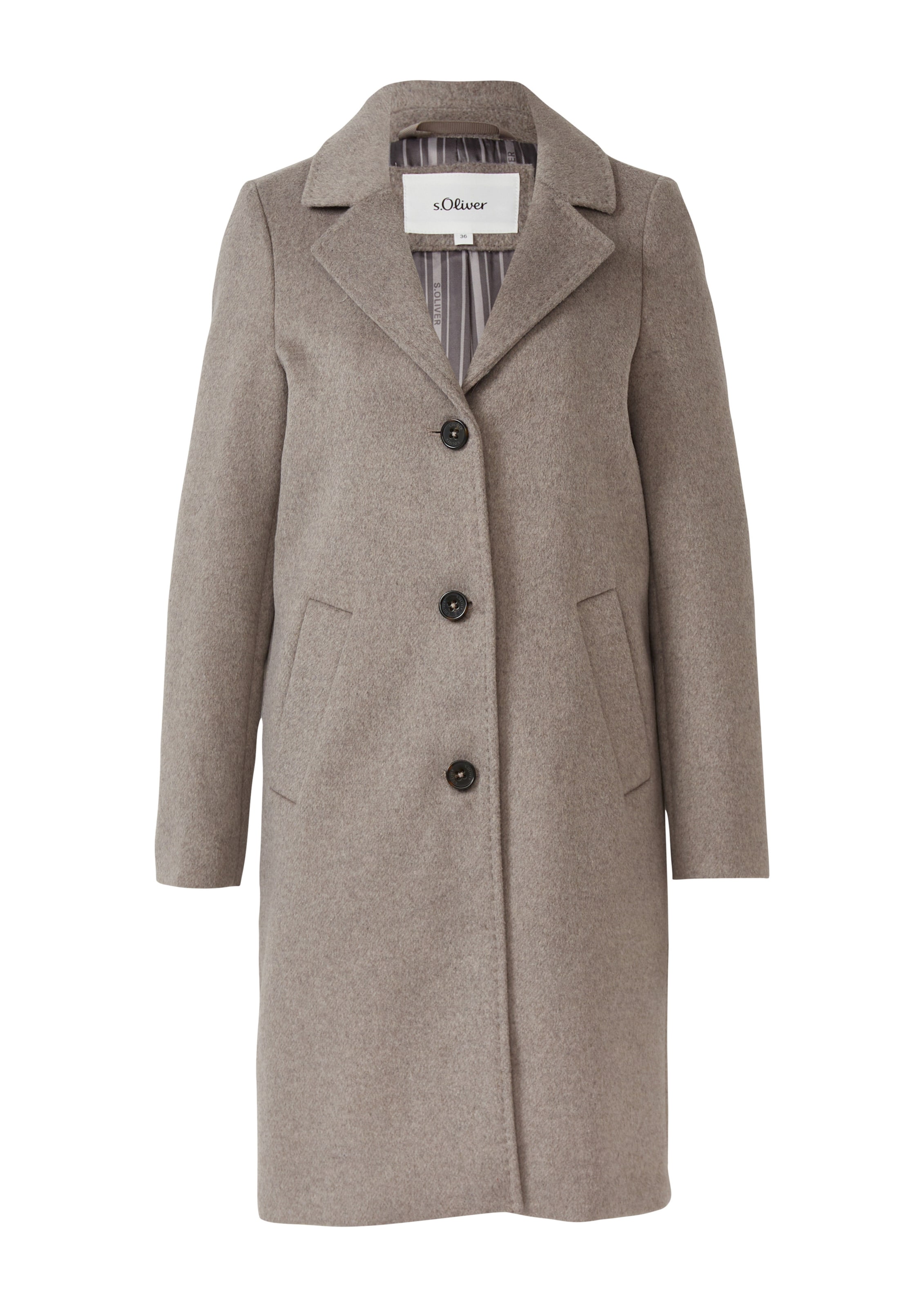 Manteau mi-saison s.Oliver en gris : devant
