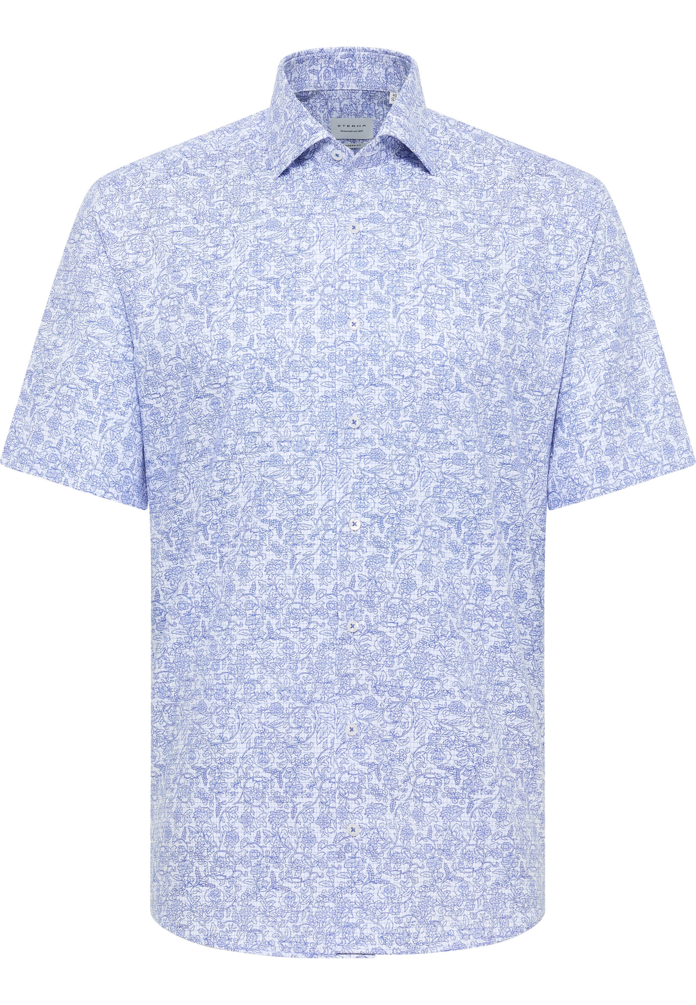 ETERNA Comfort Fit Businesshemd in Blau: Vorderseite