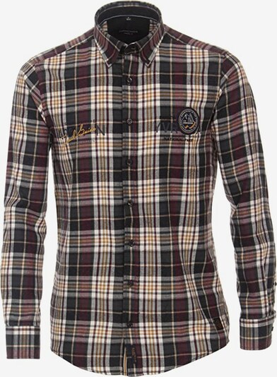 VENTI Button Up Shirt in Brown / Yellow / Black / White, Item view
