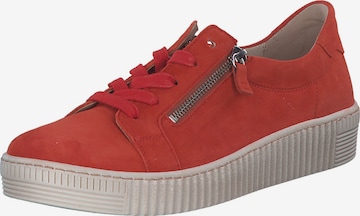 Baskets basses GABOR en orange : devant