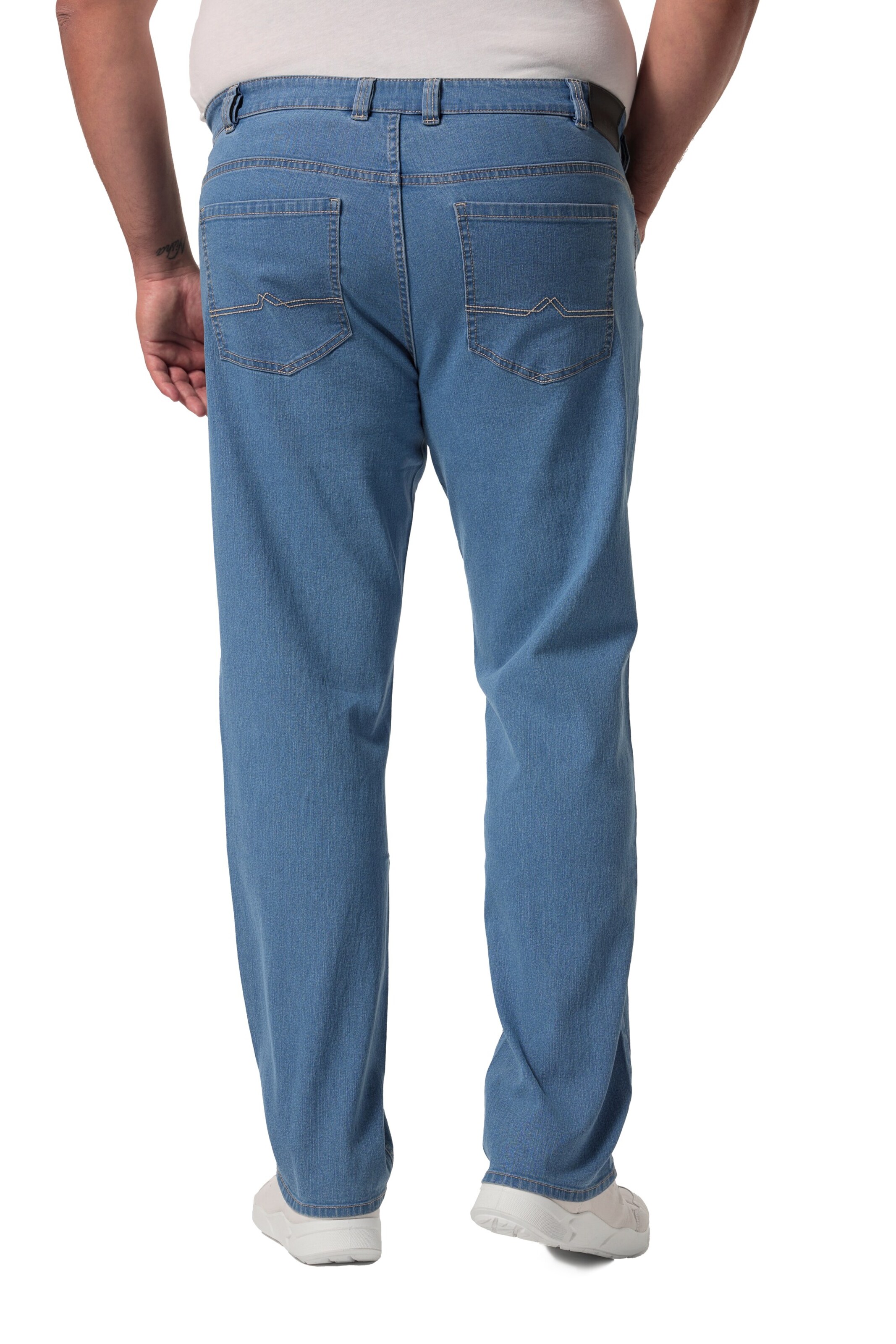 Men Plus Regular Jeans in Blauw