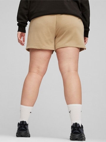 regular Pantaloni sportivi 'Puma Ess 4 Sweat Shorts Tr S' di PUMA in marrone