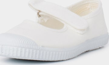 Ballerines Pisamonas en blanc : devant