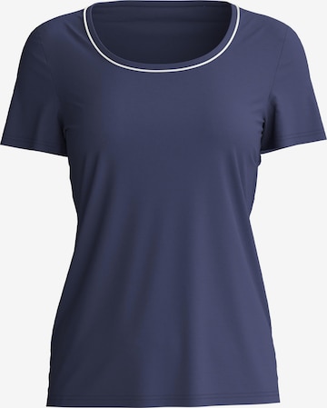 CALIDA Slaapshirt 'Favourites Xtra' in Blauw: voorkant