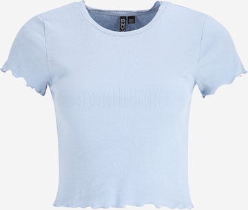 Pieces Petite Shirt in Blue: front