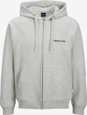 JACK & JONES Sweat jacket 'JORNorrebro' in White: front