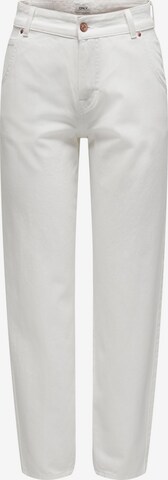 ONLY Tapered Jeans 'Troy' in White: front